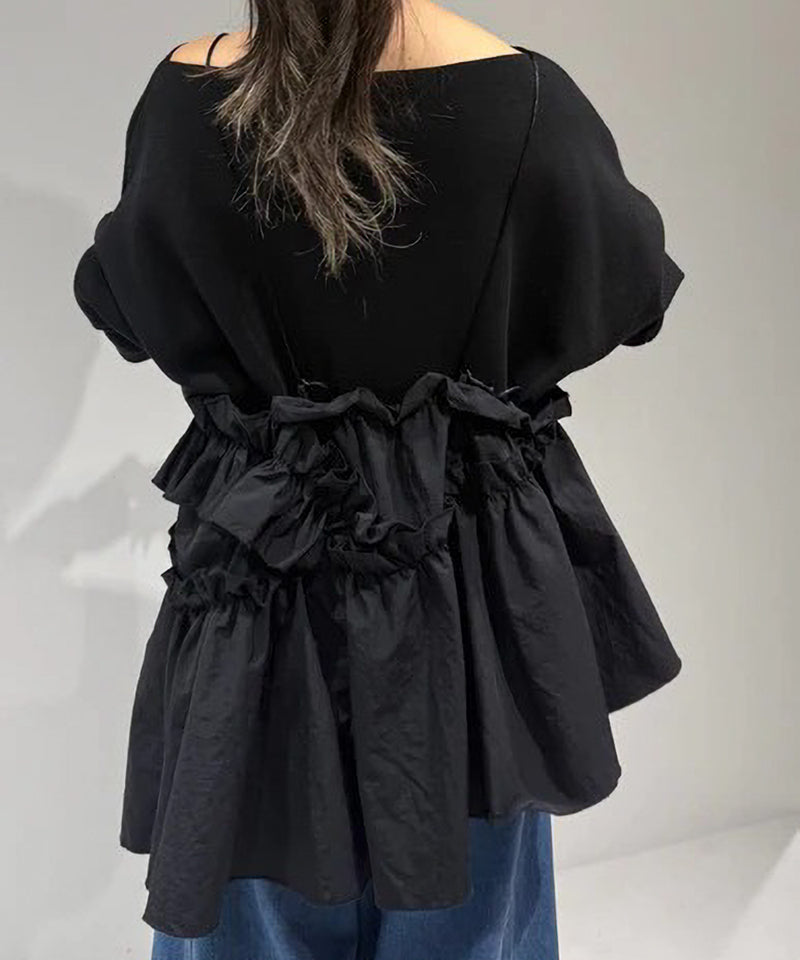 【Mewl/ミュール】アシメティアードキャミ