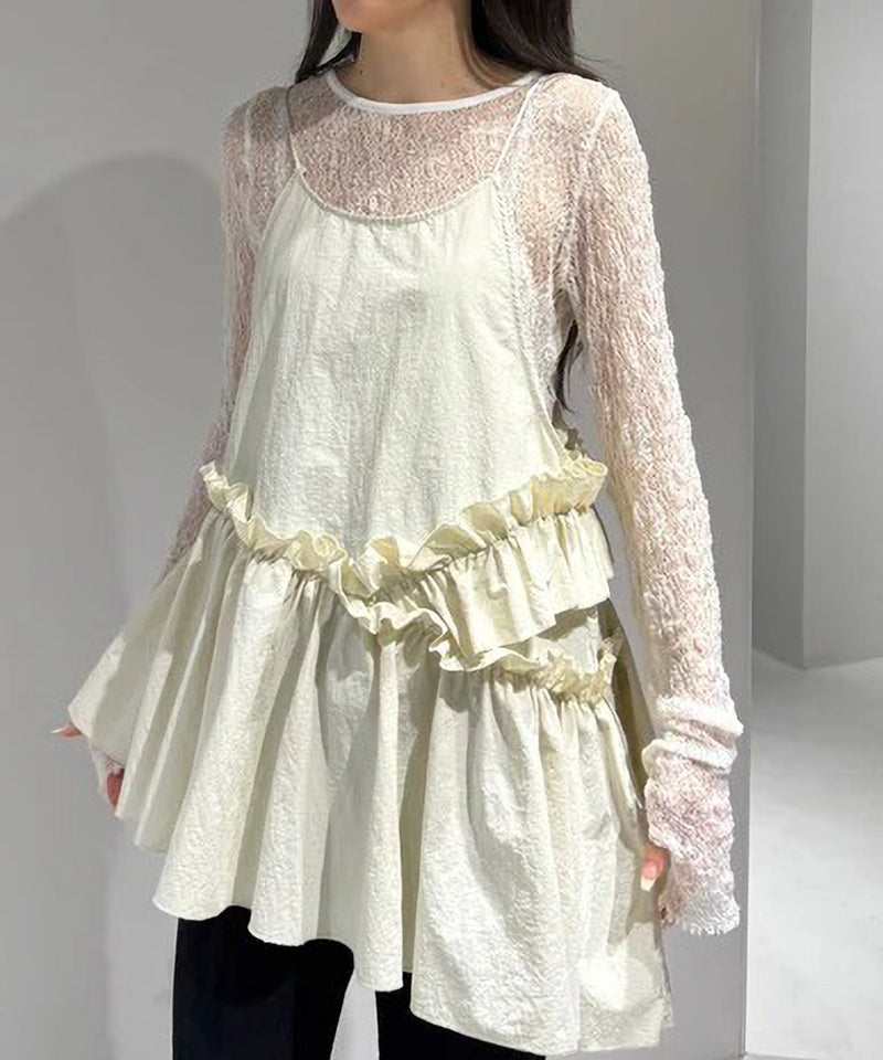 【Mewl / ミュール】レースボートネックTOPS
