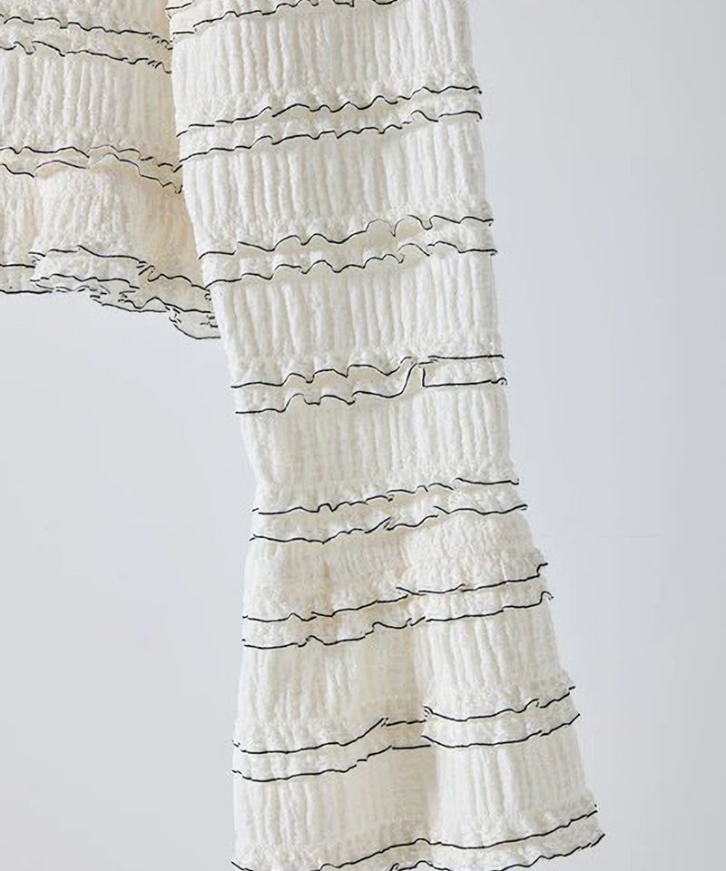 【Mewl/ミュール】ミニフリル2WAYカーデ