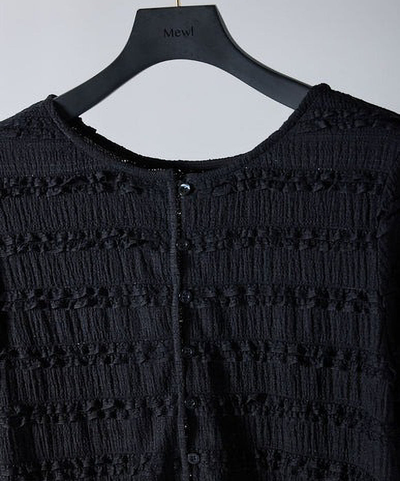 【Mewl/ミュール】ミニフリル2WAYカーデ