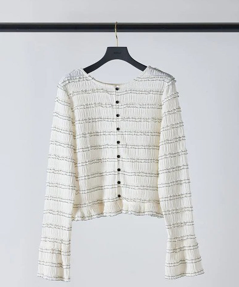 【Mewl/ミュール】ミニフリル2WAYカーデ