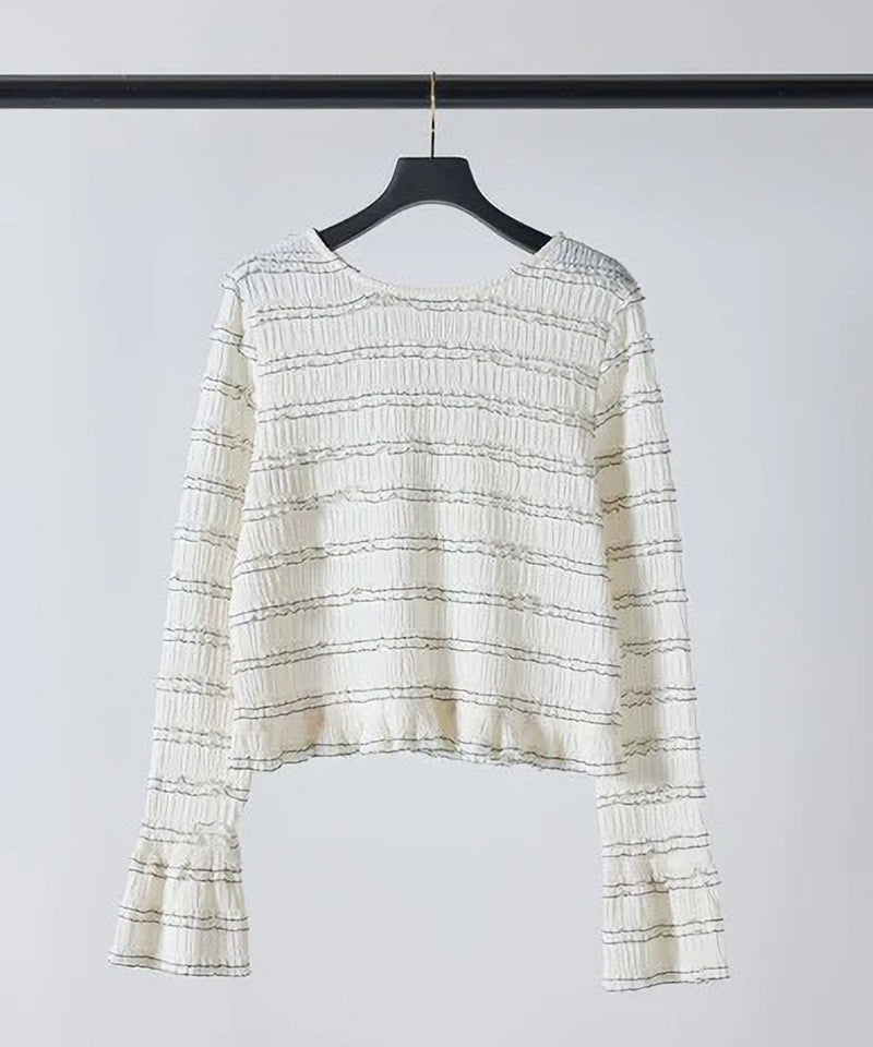 【Mewl/ミュール】ミニフリル2WAYカーデ