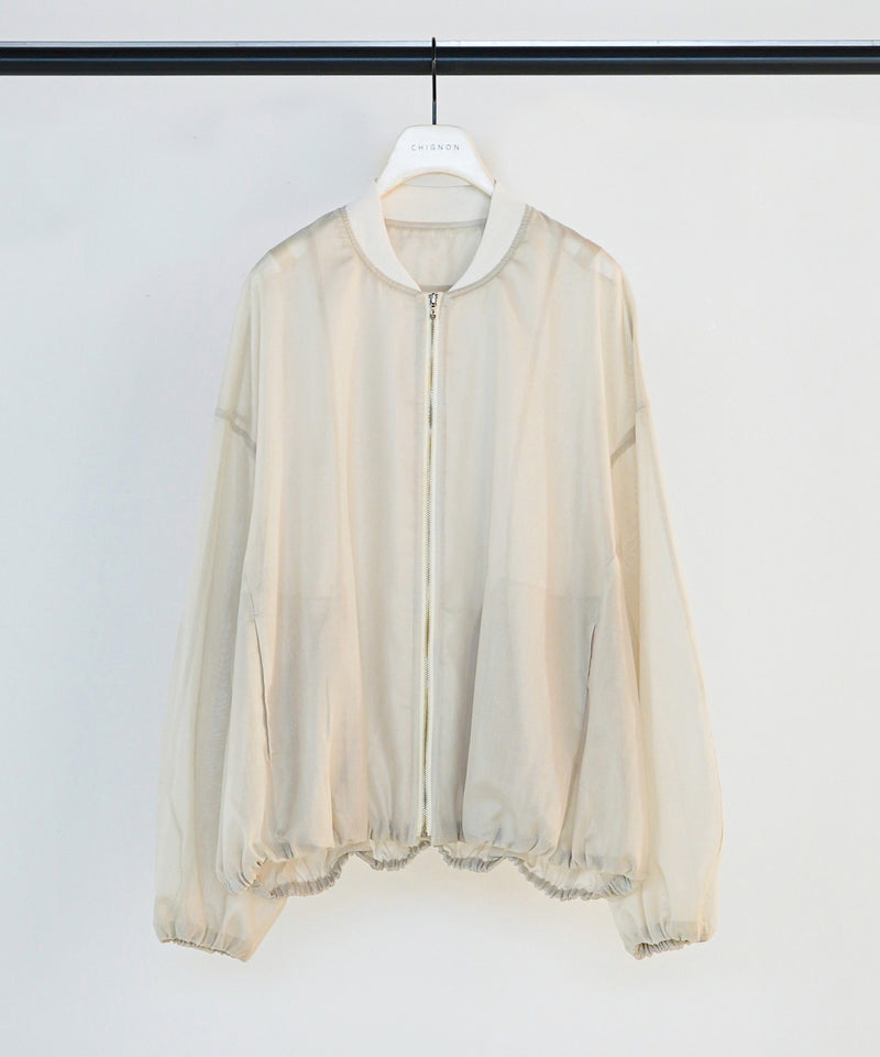 【CHIGNON / シニヨン】シアーチンツブルゾン