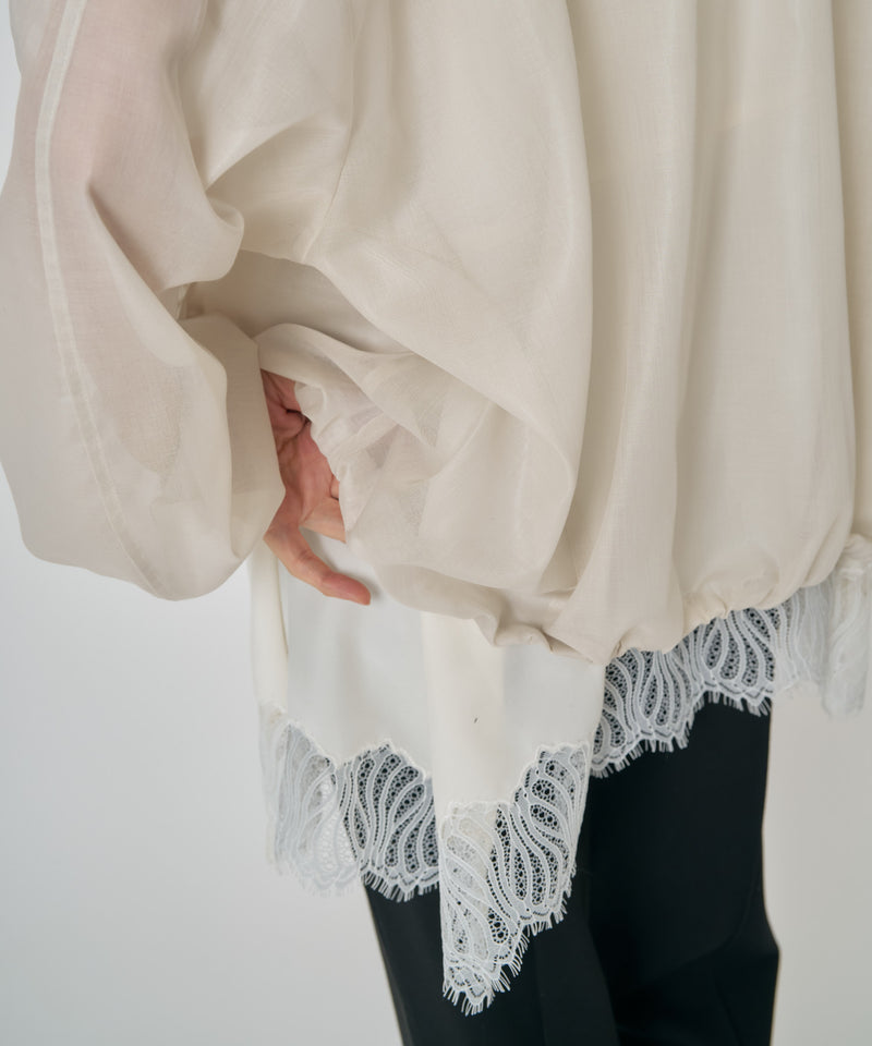 【CHIGNON/シニヨン】ヘムレースサテンタンク