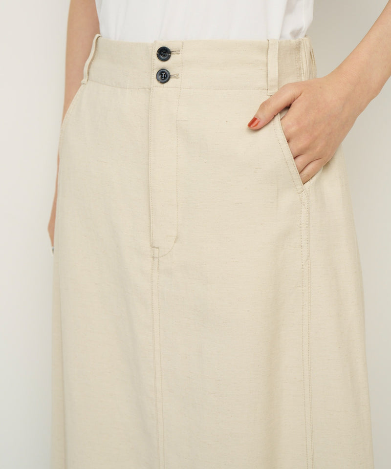 【CHIGNON / シニヨン】麻ミックススリットスカート