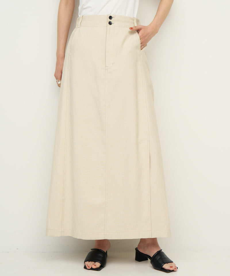 【CHIGNON / シニヨン】麻ミックススリットスカート