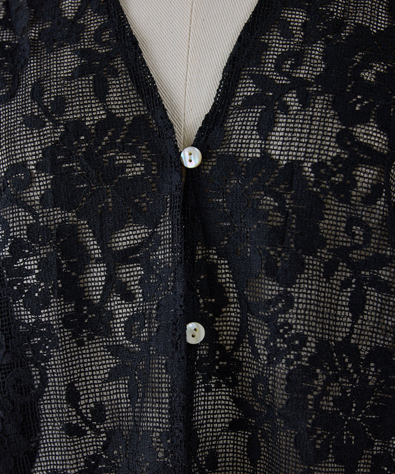 【YENN / イエン】PORTABLE LACE HOODIE ポータブルレースフーディー