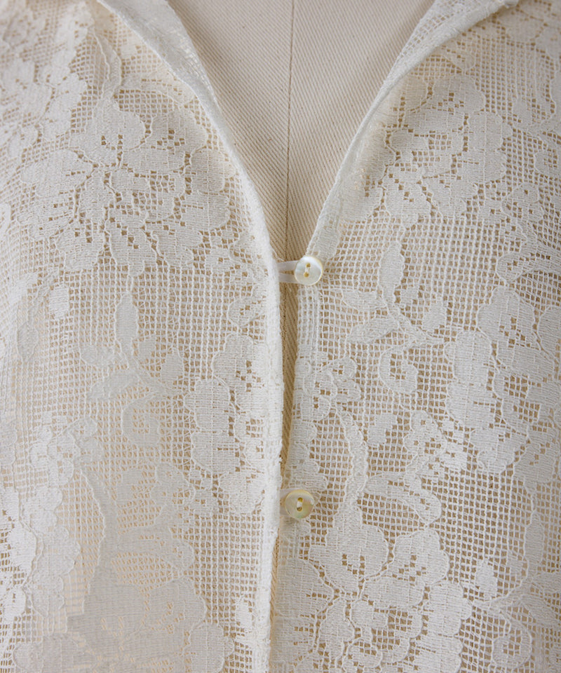 【YENN / イエン】PORTABLE LACE HOODIE ポータブルレースフーディー