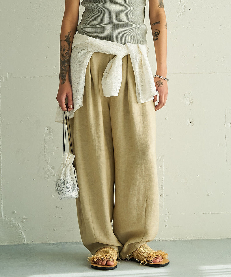 【YENN / イエン】VOLUME CURVE PANTS ボリュームカーブパンツ