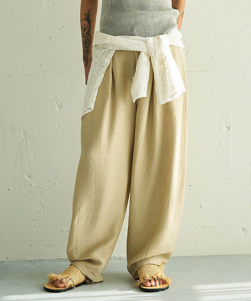 【YENN / イエン】VOLUME CURVE PANTS ボリュームカーブパンツ