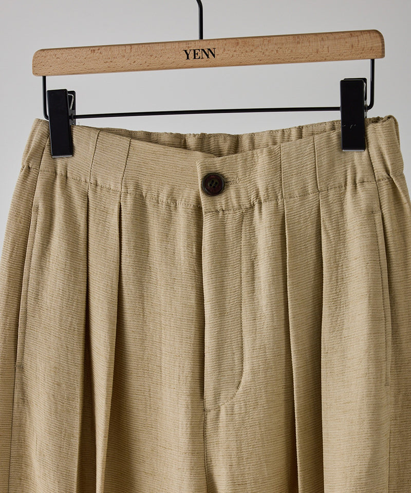 【YENN / イエン】VOLUME CURVE PANTS ボリュームカーブパンツ