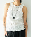 【YENN / イエン】SHRUNK LACE TANKTOP / シュランクレースタンクトップ