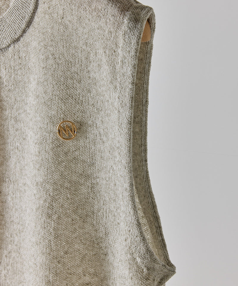 【YENN / イエン】LINEN SHEER VEST リネンシアーベスト