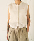 【YENN / イエン】LINEN SHEER VEST リネンシアーベスト