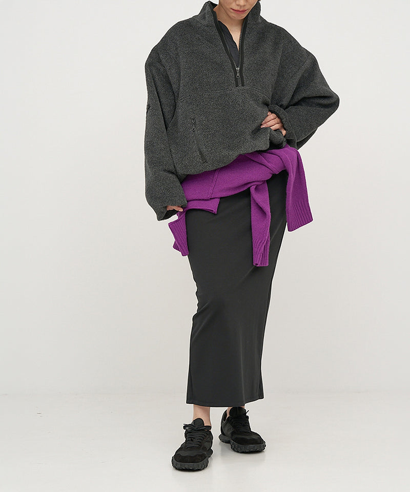 【YENN / イエン】SHAGGY HALF ZIP JK / シャギーハーフジップジャケット