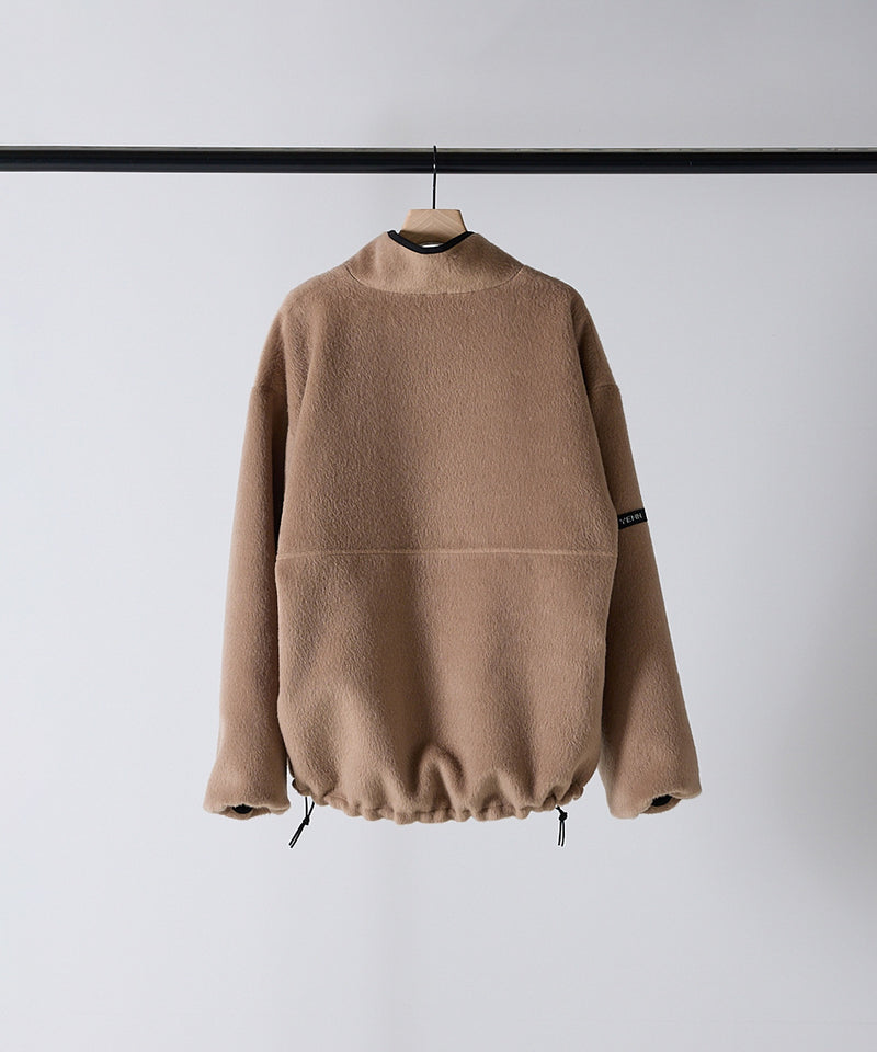 【YENN / イエン】SHAGGY HALF ZIP JK / シャギーハーフジップジャケット