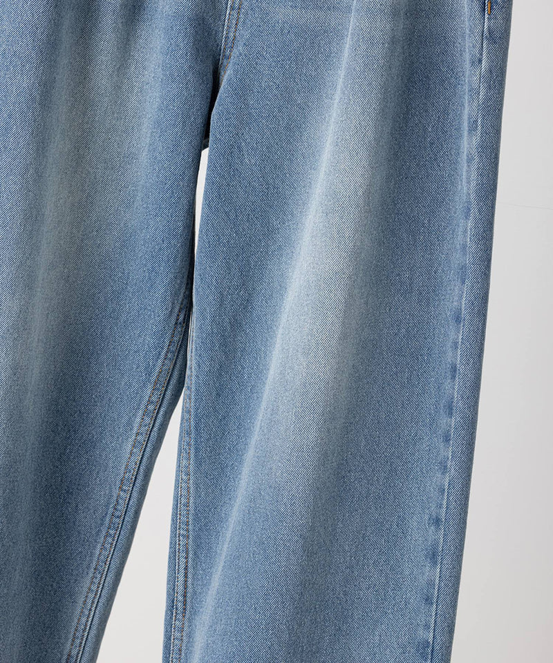 【YENN / イエン】LACE HEM TUCK DENIM / レースヘムタックデニム