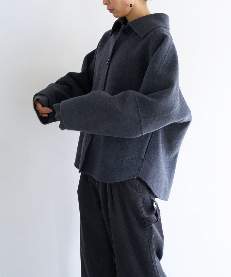 【YENN / イエン】W FACE COLLARED JK / ダブルフェイスカラードジャケット
