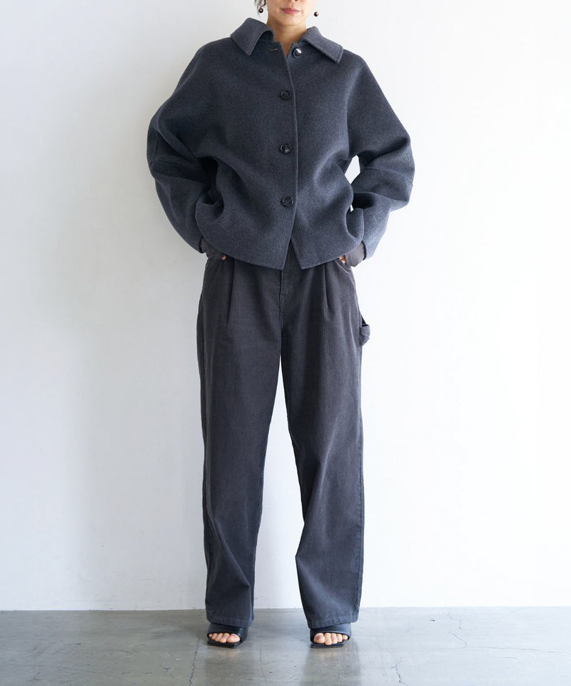 【YENN / イエン】W FACE COLLARED JK / ダブルフェイスカラードジャケット