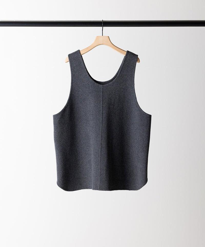 【YENN / イエン】W FACE OVER VEST / ダブルフェイスオーバーベスト