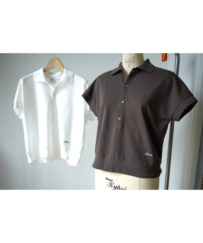 【AMERICANA】ギザンディーカノコ POLO 裾リブ