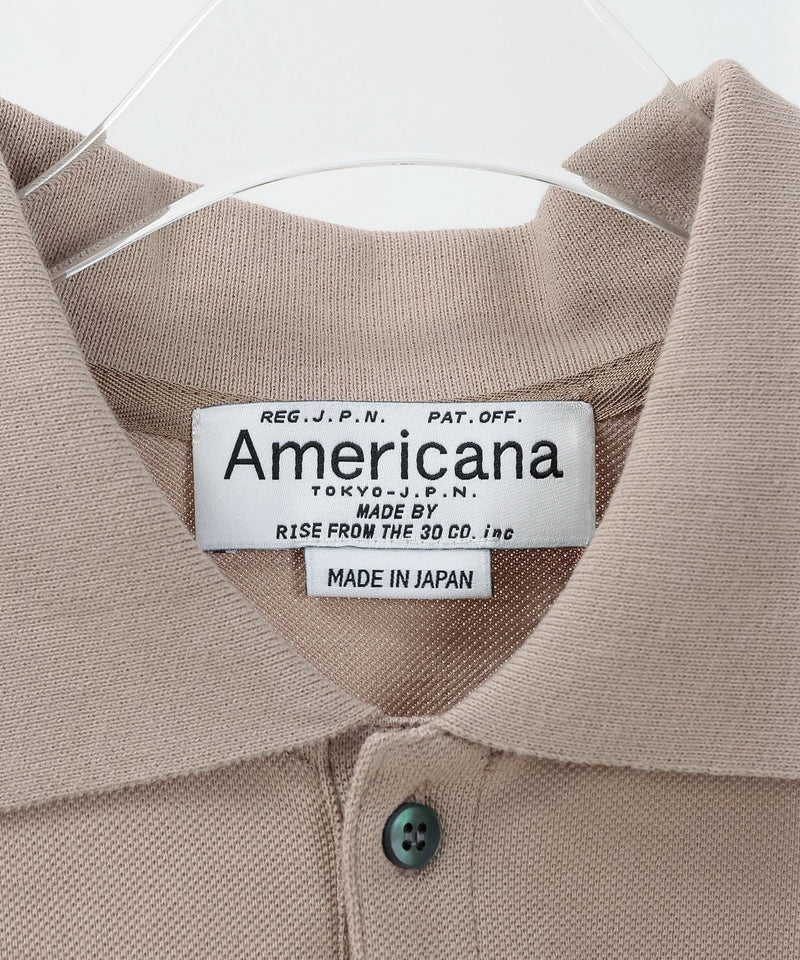 【AMERICANA】ギザンディーカノコ POLO 裾リブ