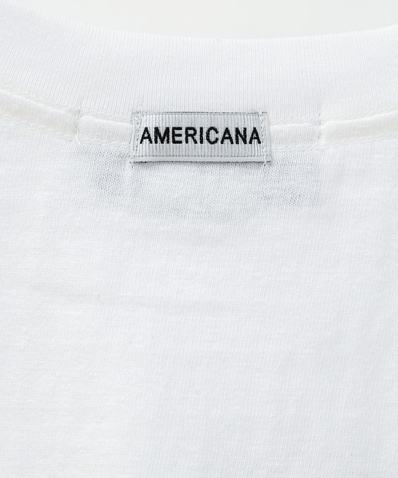 【AMERICANA】ラフィー丸胴 プリントT