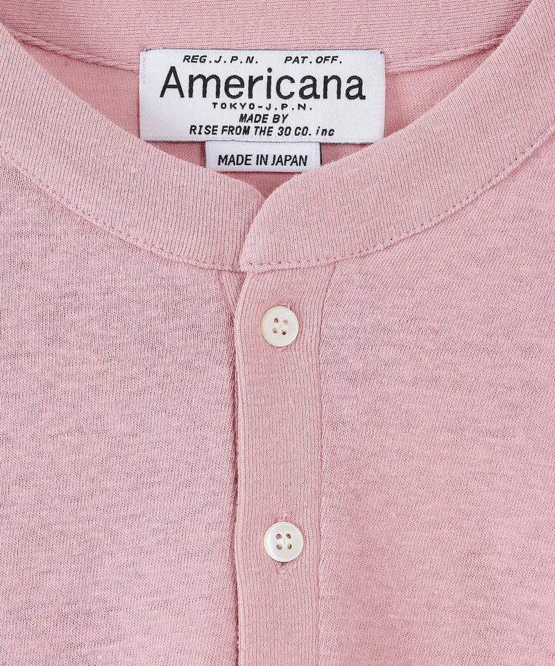 【AMERICANA】ヘンリーネックワイドT