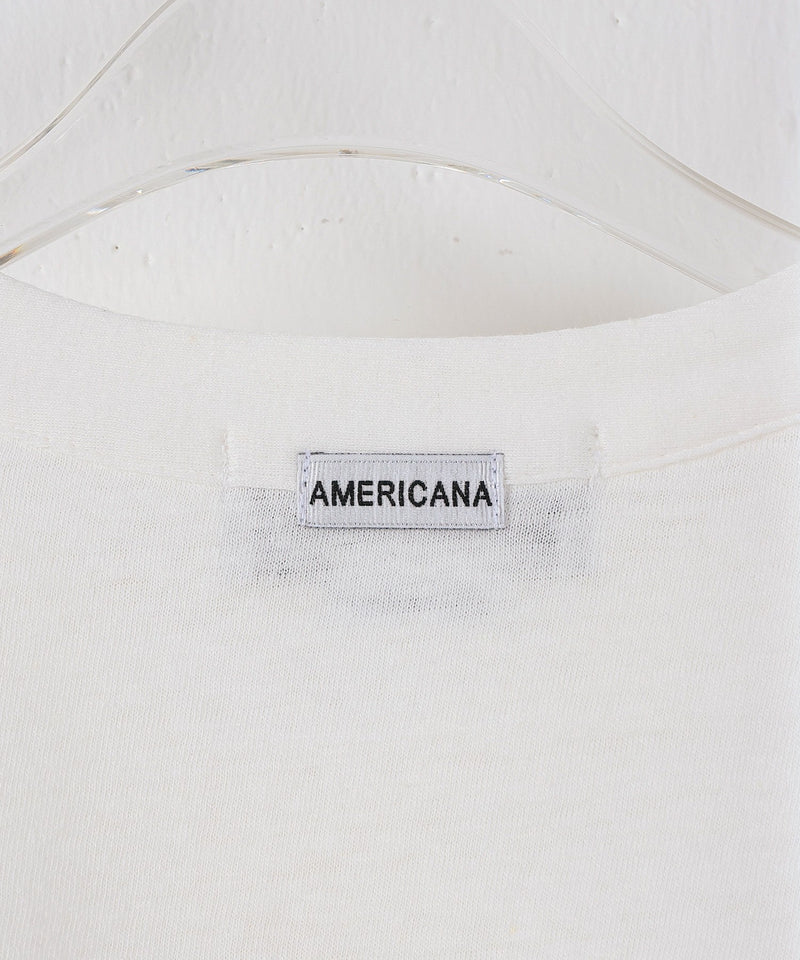 【AMERICANA】ヘンリーネックワイドT