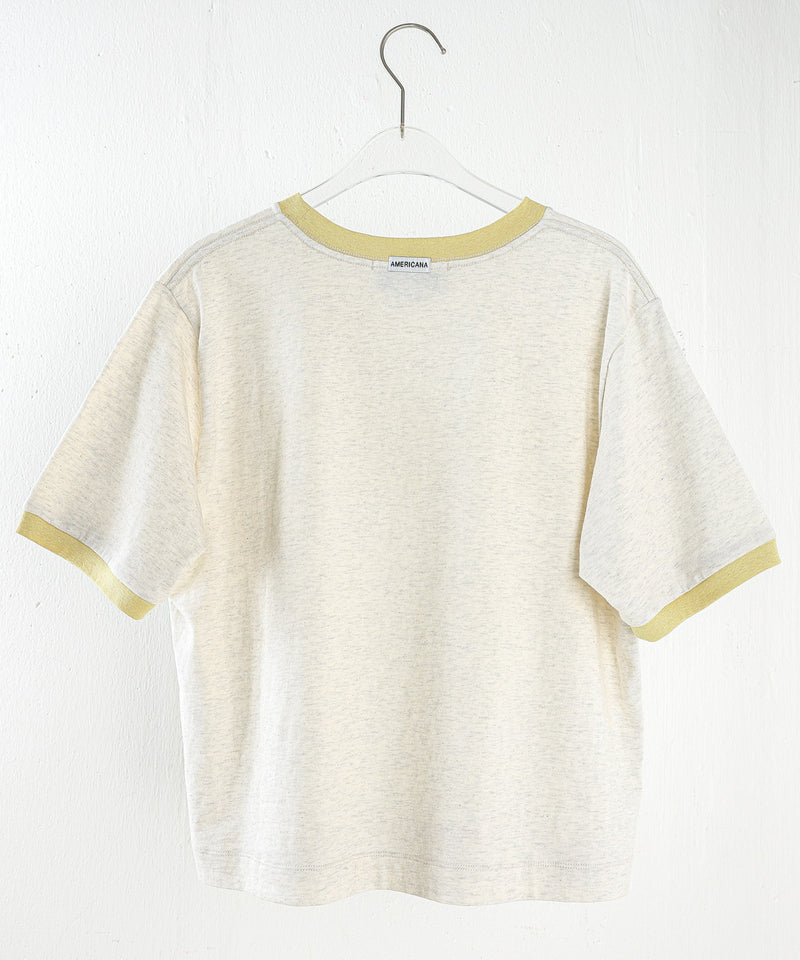 【AMERICANA】クロップド リンガーT