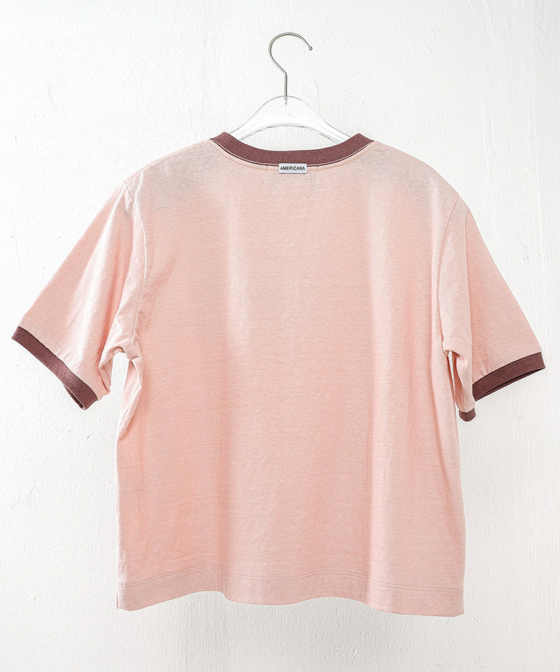 【AMERICANA】クロップド リンガーT