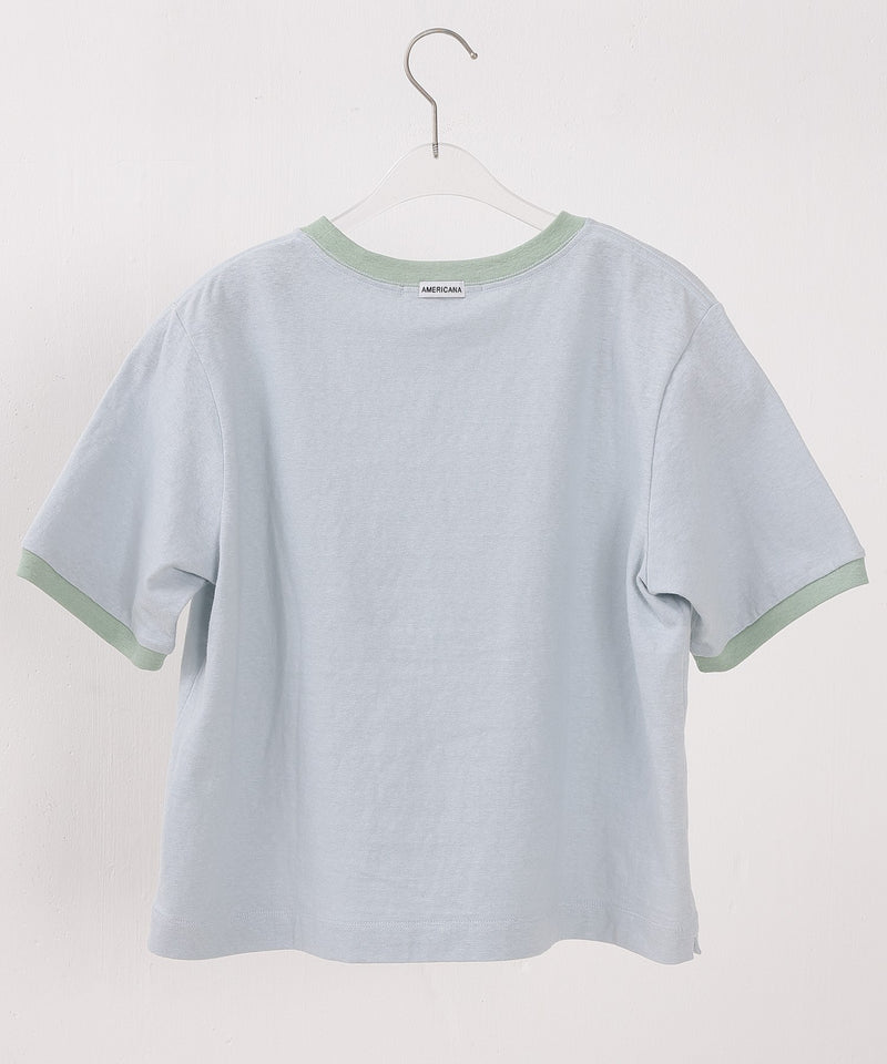 【AMERICANA】クロップド リンガーT