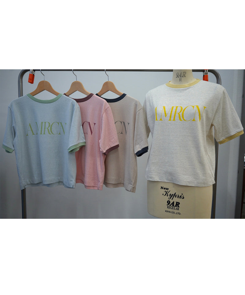 【AMERICANA】クロップド リンガーT