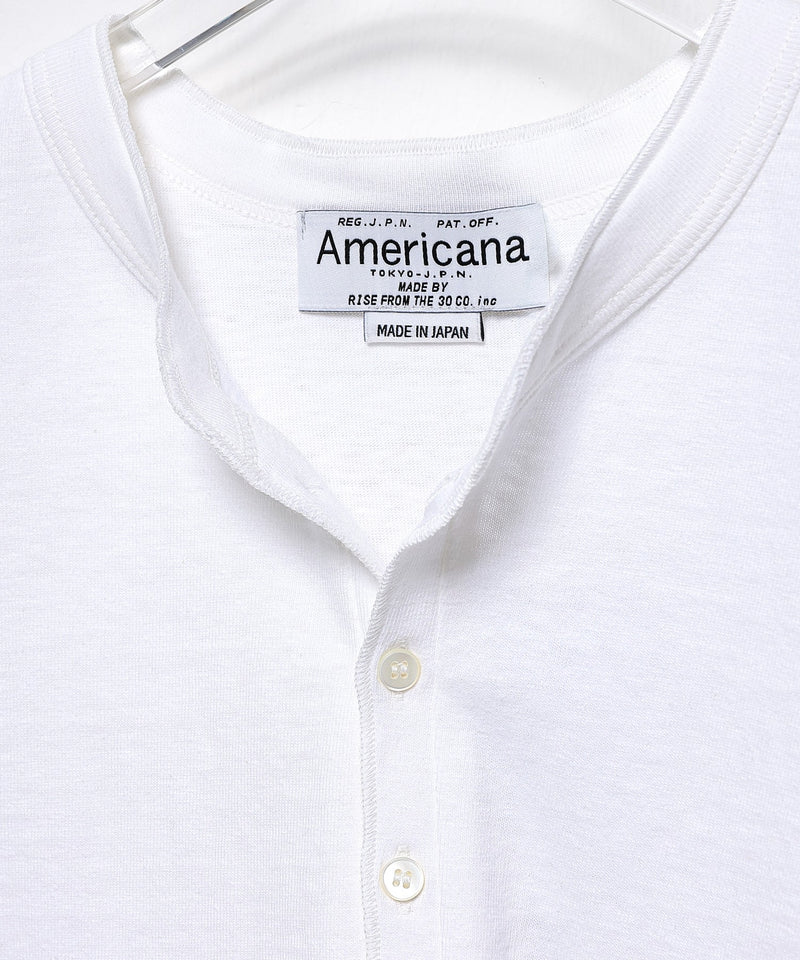 【AMERICANA】クロップド ノースリーブ ヘンリーネック