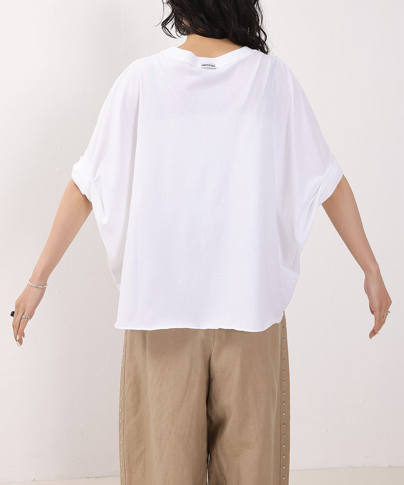 【AMERICANA】クロップドワイドロールアップT