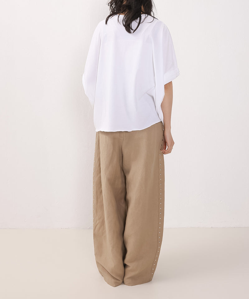 【AMERICANA】クロップドワイドロールアップT