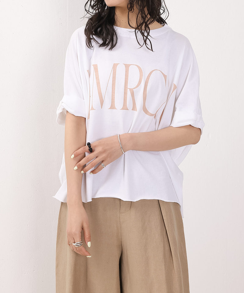 【AMERICANA】クロップドワイドロールアップT