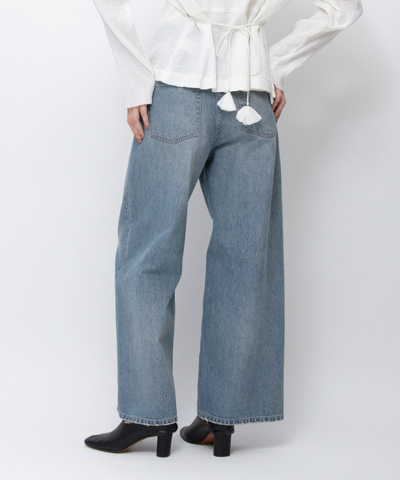 【JOHNBULL/ジョンブル】デニムアシンメトリーパンツ