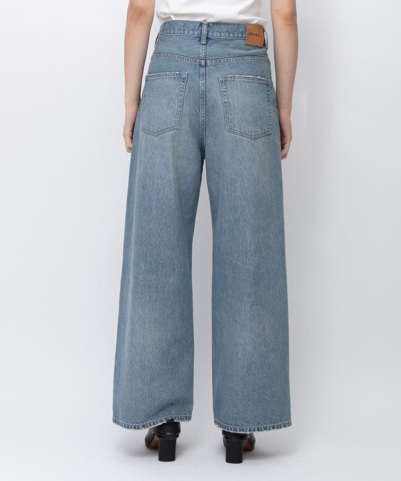 【JOHNBULL/ジョンブル】デニムアシンメトリーパンツ