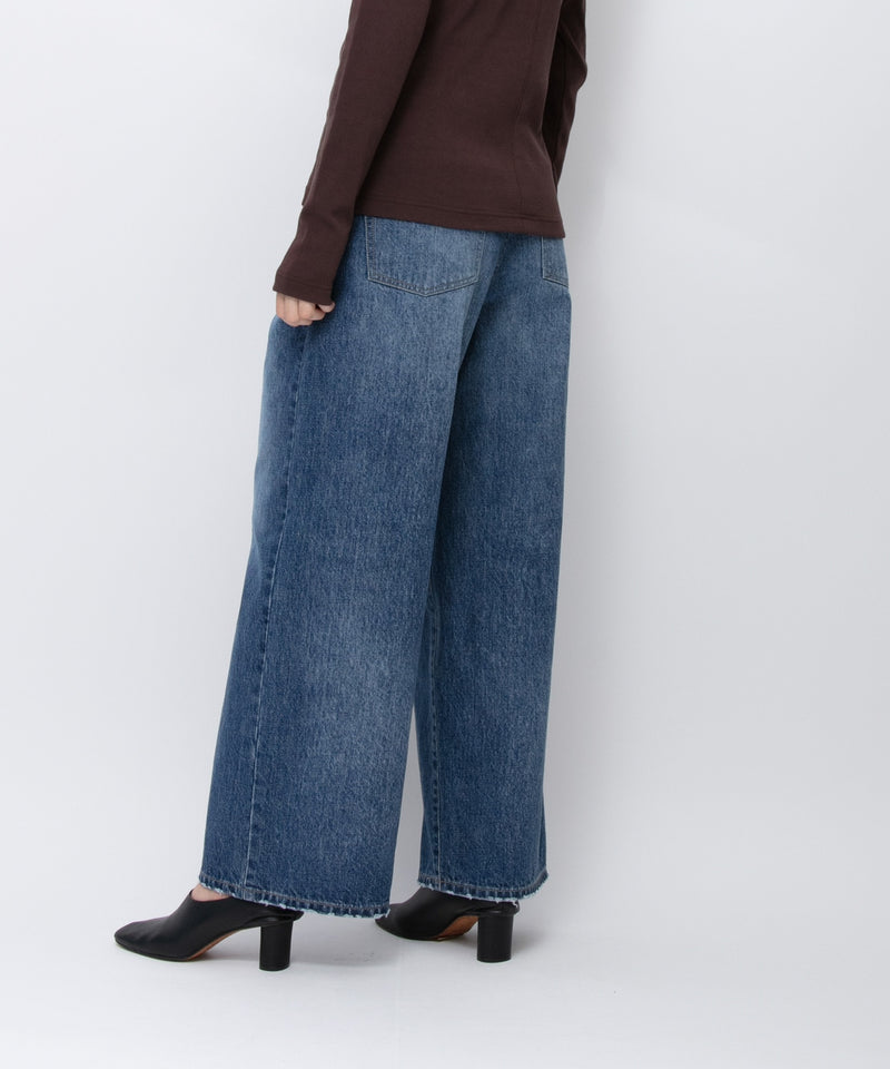 【JOHNBULL/ジョンブル】デニムアシンメトリーパンツ