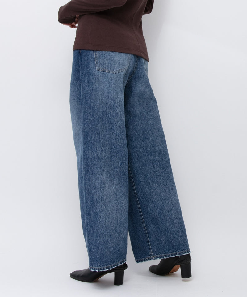 【JOHNBULL/ジョンブル】デニムアシンメトリーパンツ