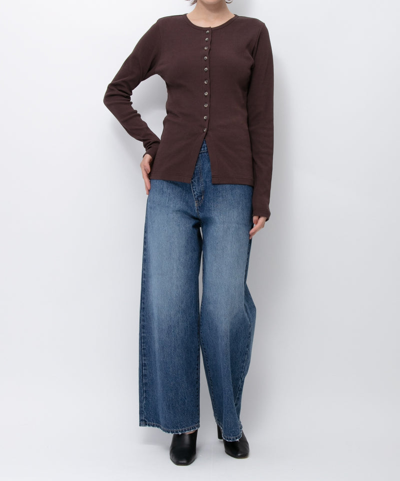 【JOHNBULL/ジョンブル】デニムアシンメトリーパンツ