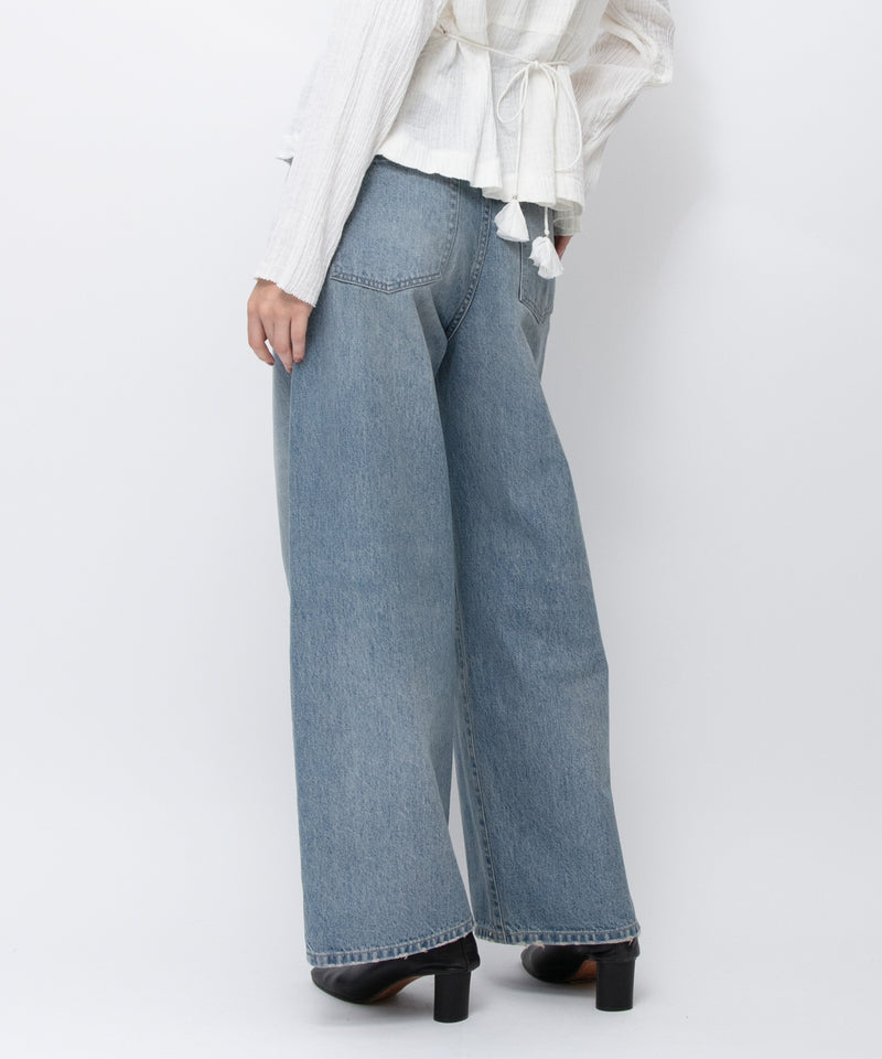 【JOHNBULL/ジョンブル】デニムアシンメトリーパンツ