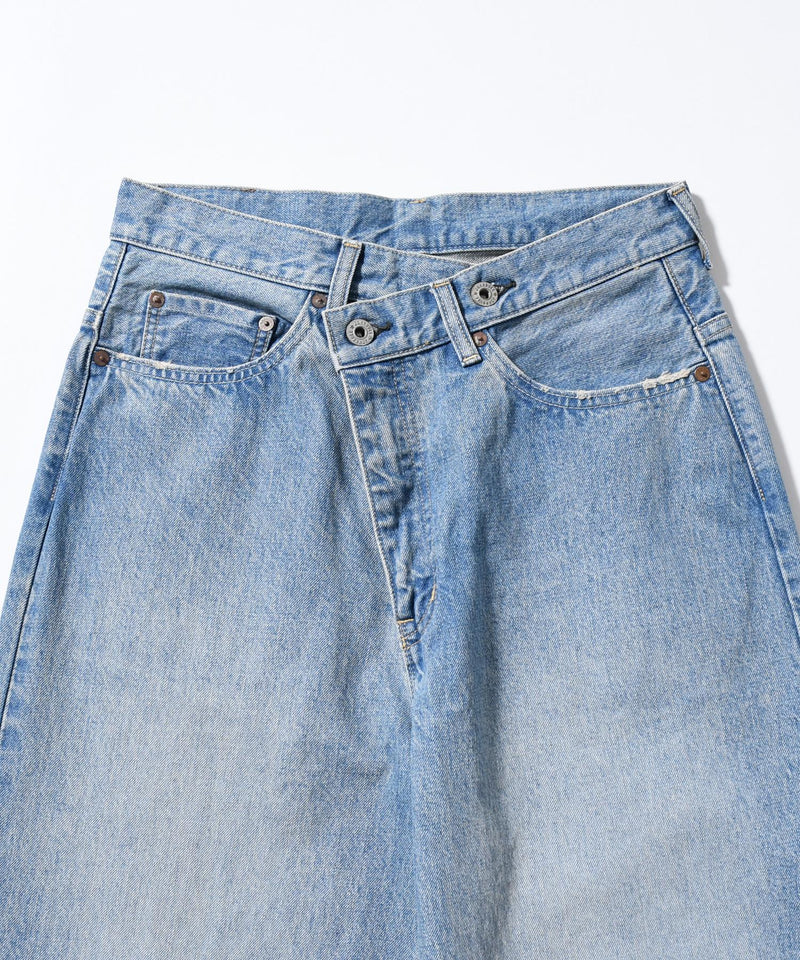 【JOHNBULL/ジョンブル】デニムアシンメトリーパンツ