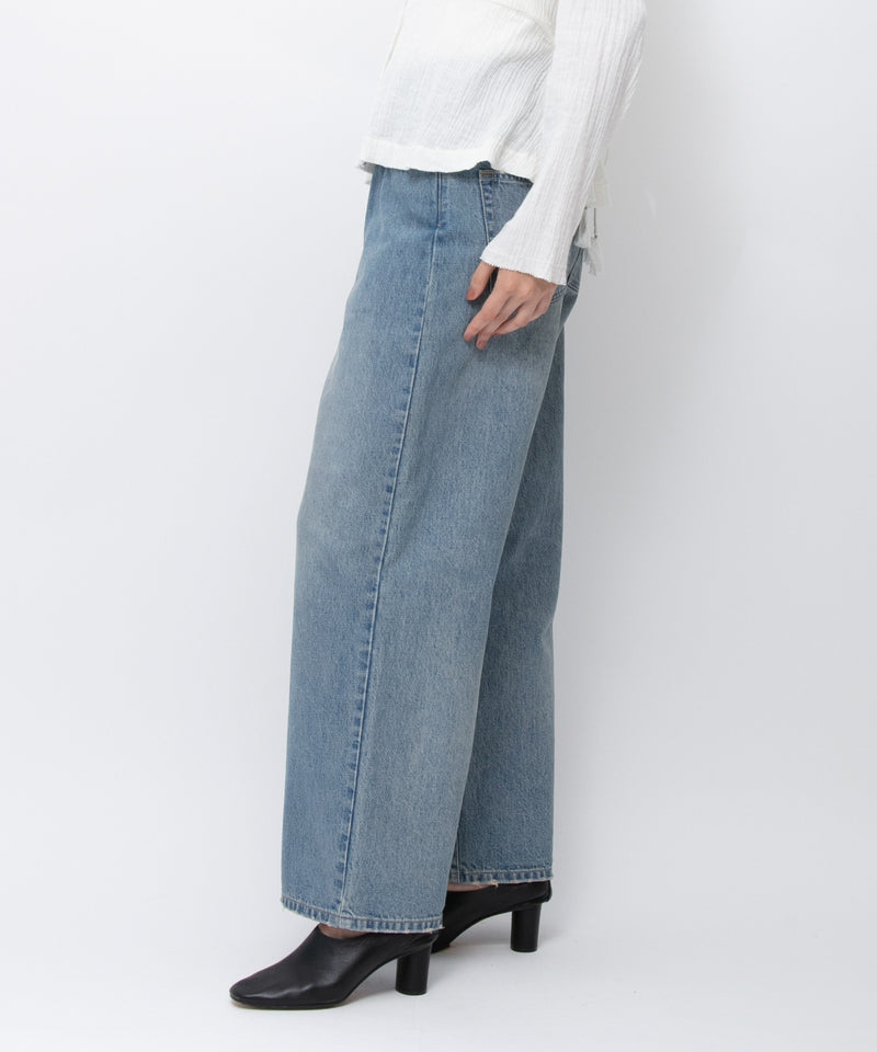 【JOHNBULL/ジョンブル】デニムアシンメトリーパンツ