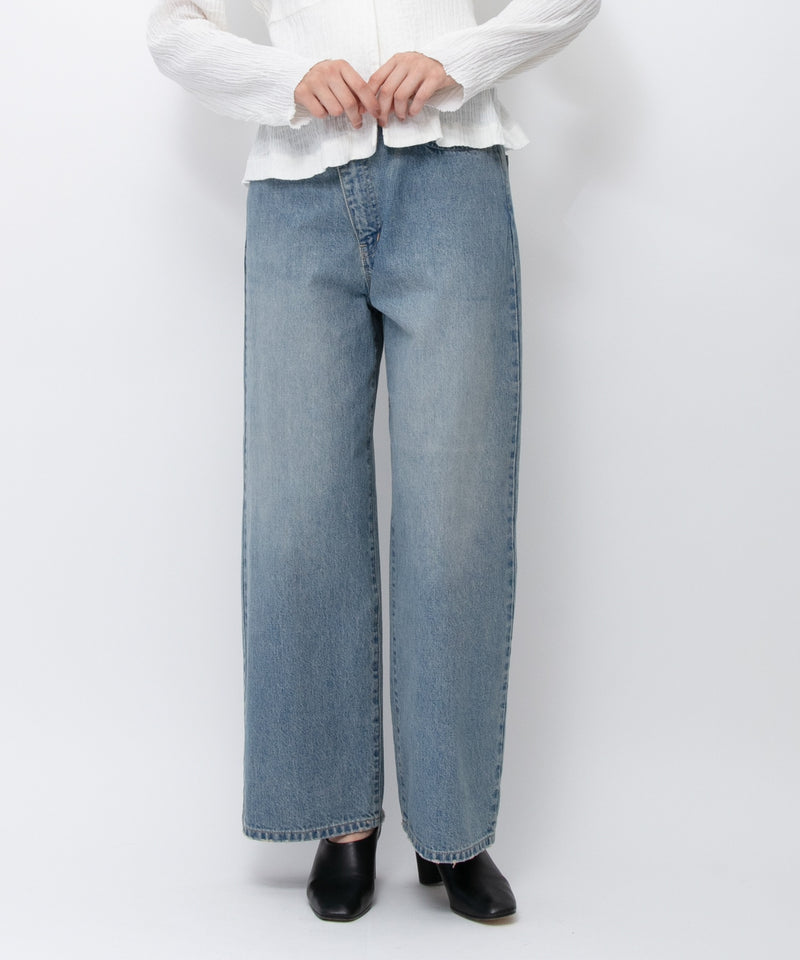 【JOHNBULL/ジョンブル】デニムアシンメトリーパンツ