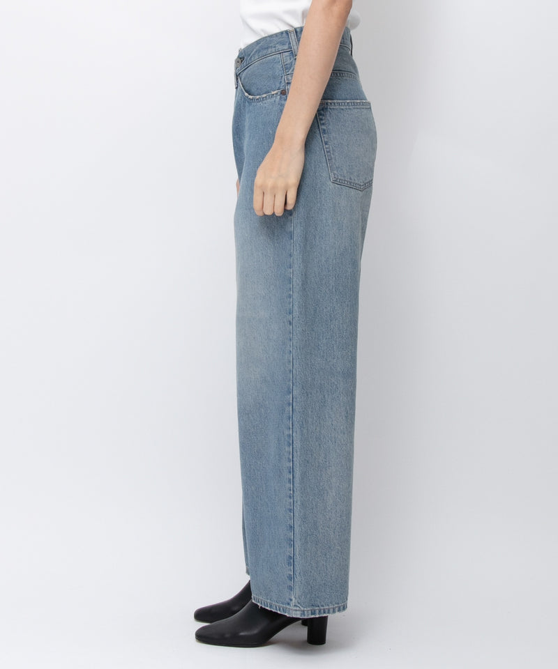 【JOHNBULL/ジョンブル】デニムアシンメトリーパンツ