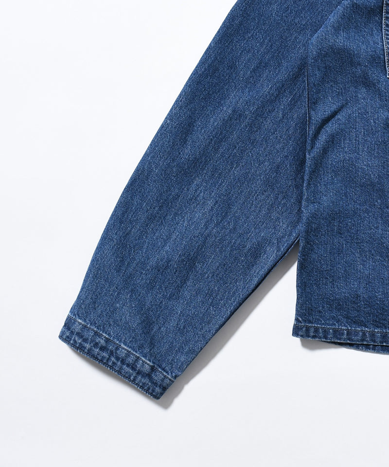 【JOHNBULL/ジョンブル】デニムノーカラーワークシャツ