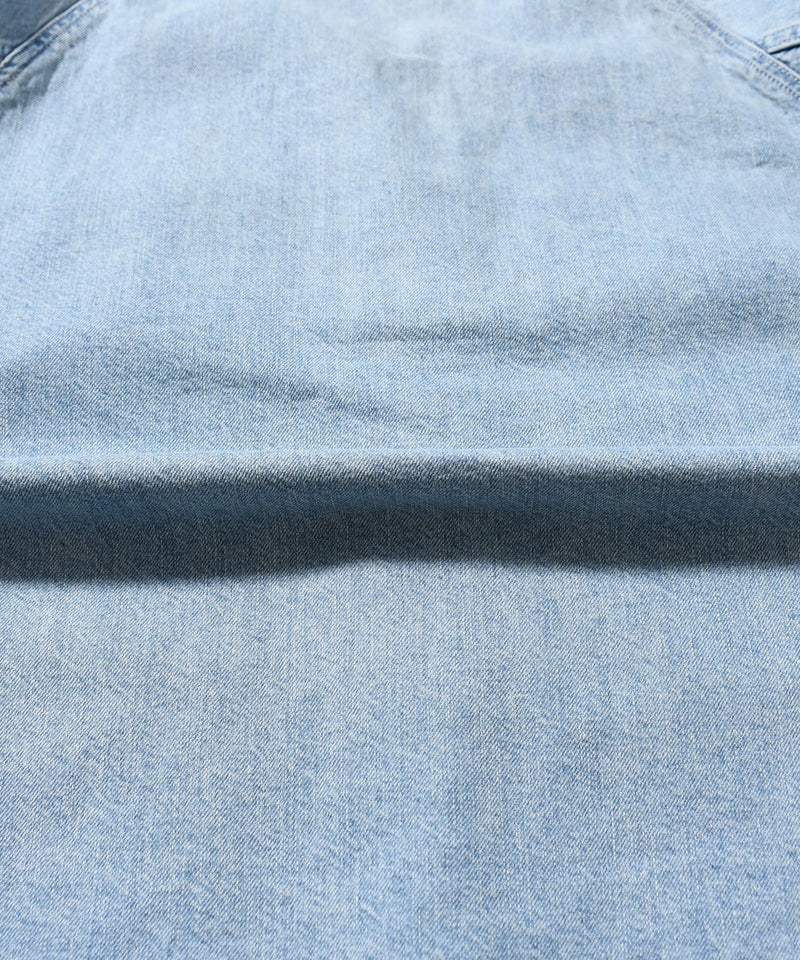 【JOHNBULL/ジョンブル】デニムノーカラーワークシャツ