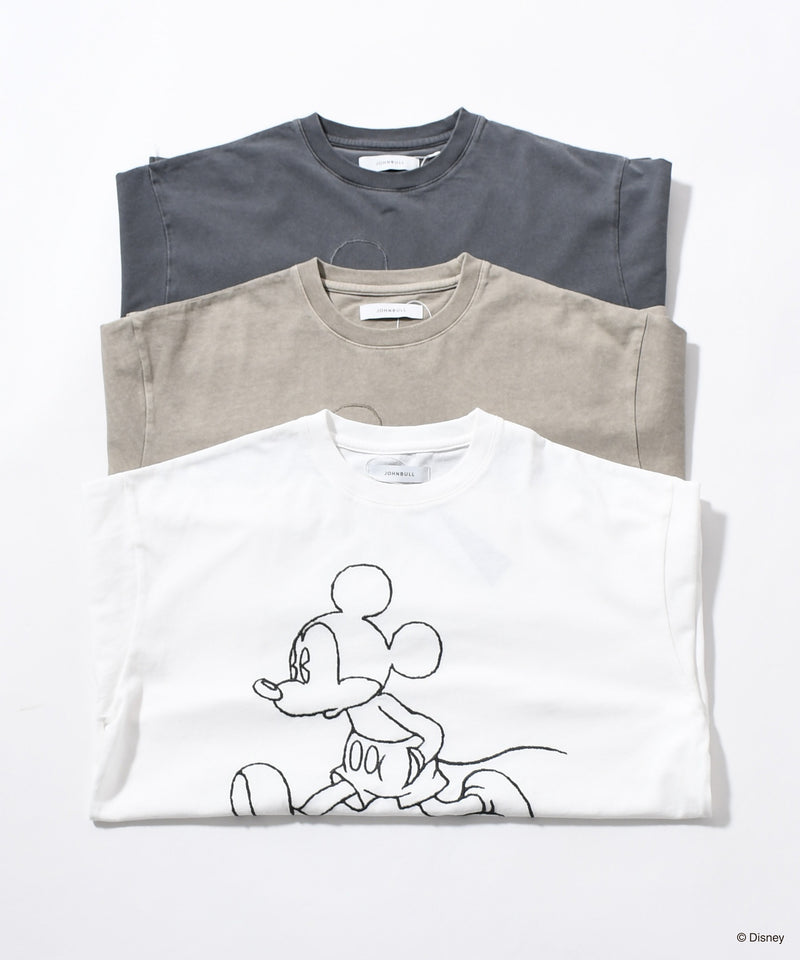 【JOHNBULL / ジョンブル】MICKEY MOUSE / T. Embroidery